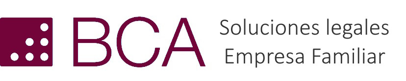 BCA Soluciones Legales para la Empresa Familiar. Banner. Logo de BCA